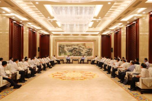 國家電網(wǎng)公司毛偉明、辛保安與山東省委書記劉家義、代省長李干杰會談