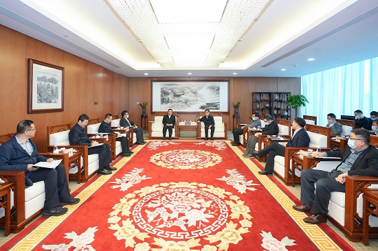 舒印彪鄧建玲會見哈電集團(tuán)董事長曹志安、總經(jīng)理吳偉章