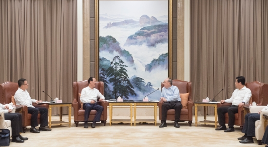 中國(guó)電建集團(tuán)公司黨委書(shū)記、董事長(zhǎng)丁焰章拜會(huì)福建省委書(shū)記尹力、省長(zhǎng)趙龍