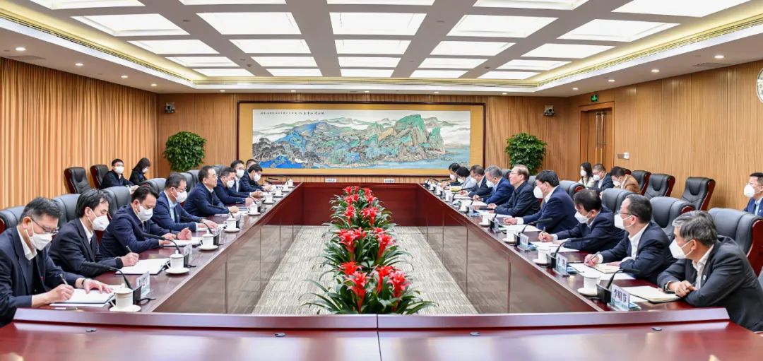 鄒磊、劉明勝與國家電網(wǎng)董事長辛保安、總經(jīng)理張智剛會談