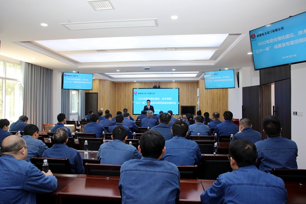 陜煤石電公司召開2022年合理化建議、技術(shù)成果發(fā)布會暨班組建設(shè)表彰會