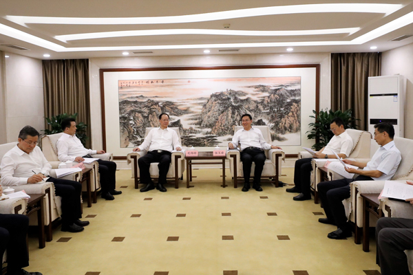 國務(wù)院國資委黨委書記、主任張玉卓會見湖南省委副書記、省長毛偉明