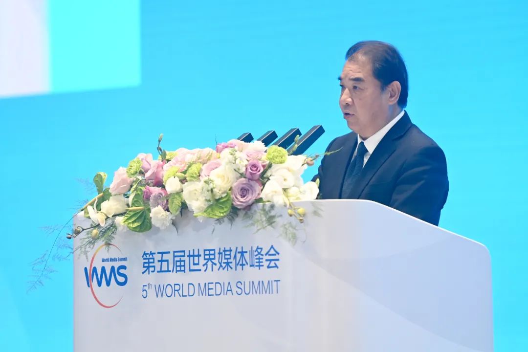 南方電網(wǎng)公司董事長(zhǎng)、黨組書記孟振平在第五屆世界媒體峰會(huì)上作主旨發(fā)言
