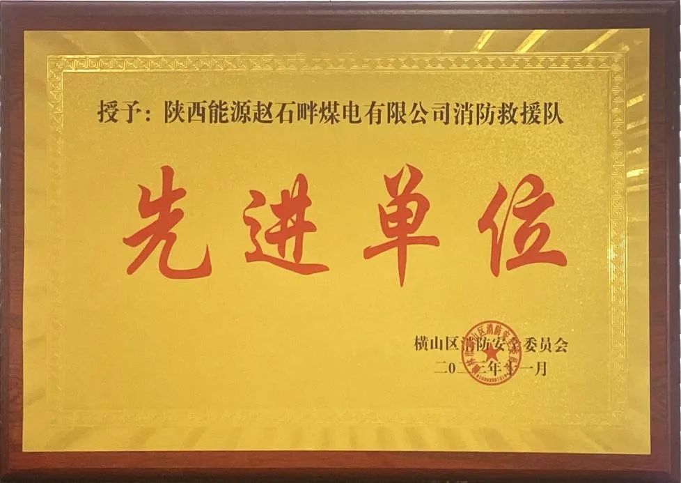 優(yōu)秀！再續(xù)輝煌！陜投集團(tuán)趙石畔煤電消防工作又獲表彰