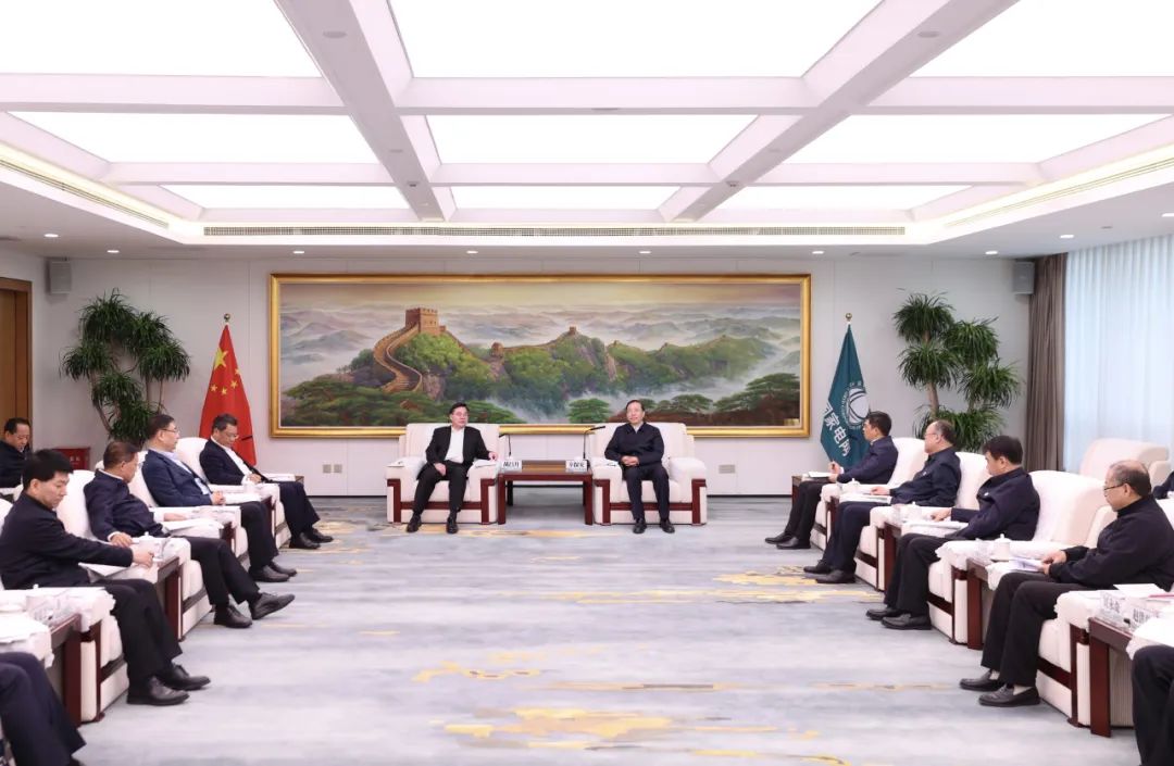 國家電網(wǎng)公司董事長辛保安與甘肅省委書記胡昌升、省長任振鶴會談