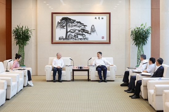 華能集團(tuán)黨組書記、董事長溫樞剛會見?？谑惺虚L丁暉