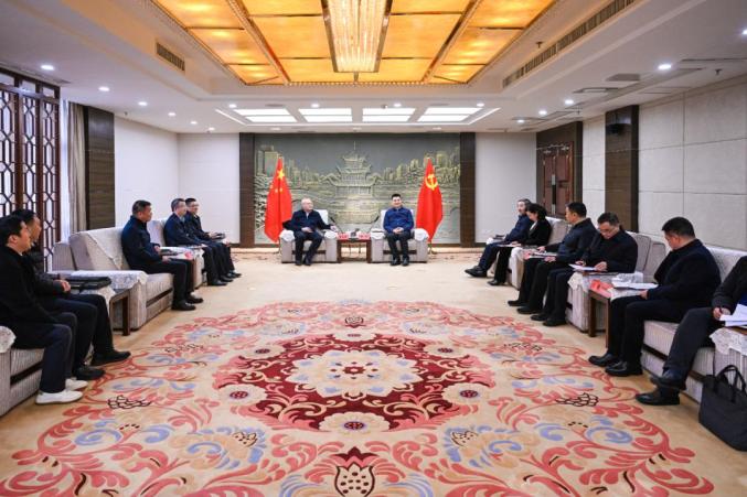 貴陽市領(lǐng)導會見中國節(jié)能環(huán)保集團有限公司黨委常委、總會計師朱慶鋒一行