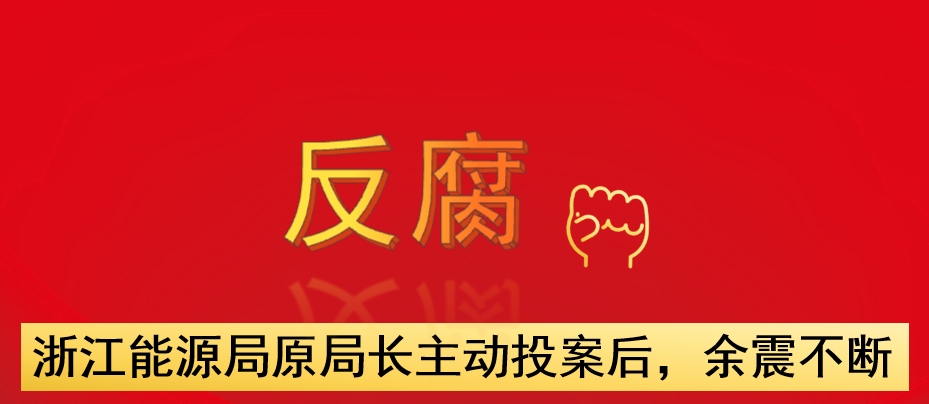 浙江能源局原局長主動投案后，余震不斷