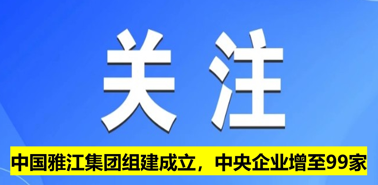 中國雅江集團(tuán)組建成立，中央企業(yè)增至99家